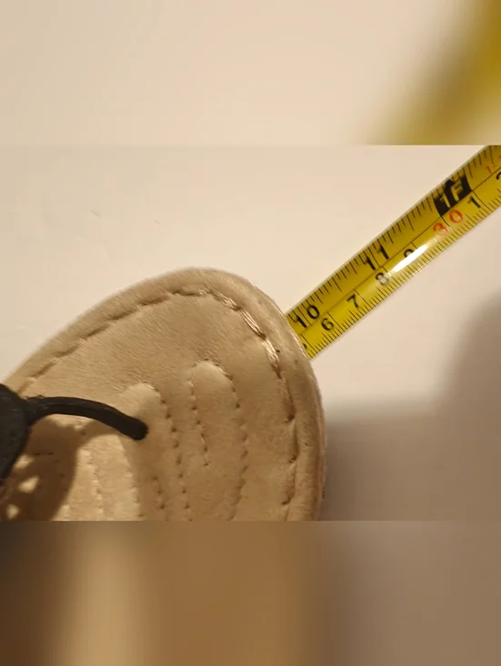 Mountain Sole Black Wedge Bling Beaded slide comfort flip flop sandal Measure 10 - Picture 11 of 11